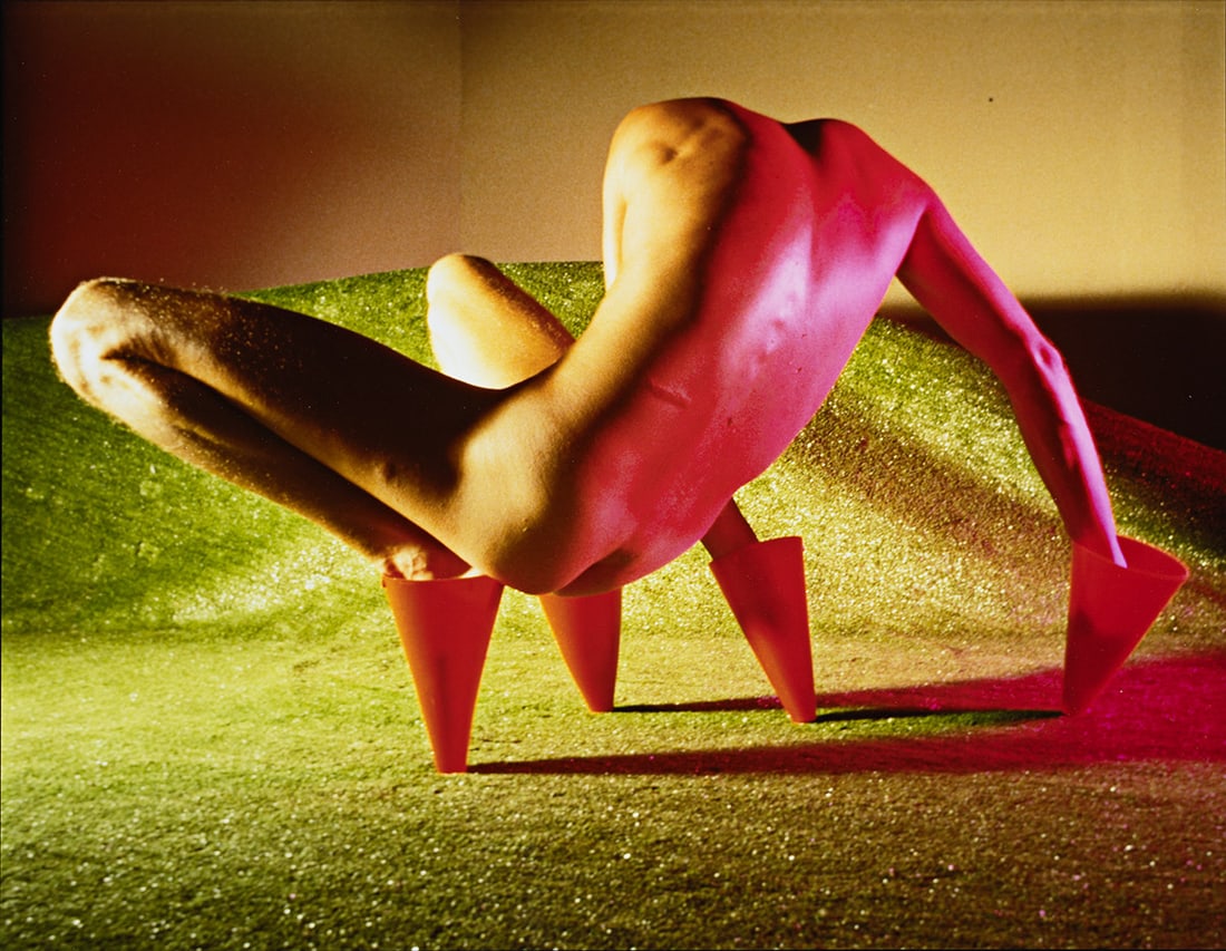 JIMMY DESANA (1949-1990) A suite of 5 photographs from DeSana's Suburban series: JIMMY DESANA (1949-1990) A suite of 5 photographs from DeSana's Suburban series The titles include: Marker Cones (No Head), 1982 * Sweatshirt #2, 1980 * Four Legs with Shoes, 1979 * Sweatshirt (Outdoo