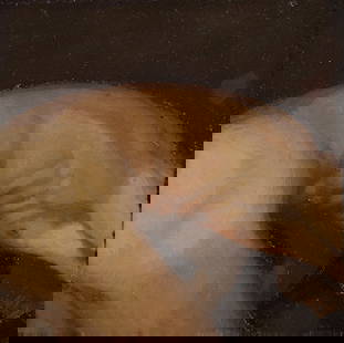 MICHAEL LEONARD (1933- ) Color Study for "Torso Bridge".: MICHAEL LEONARD (1933- ) Color Study for "Torso Bridge". Alkyd oil on board. 156x153 mm; 6x6 inches. Circa 1998.Provenance: Private collection, Santa Fe.