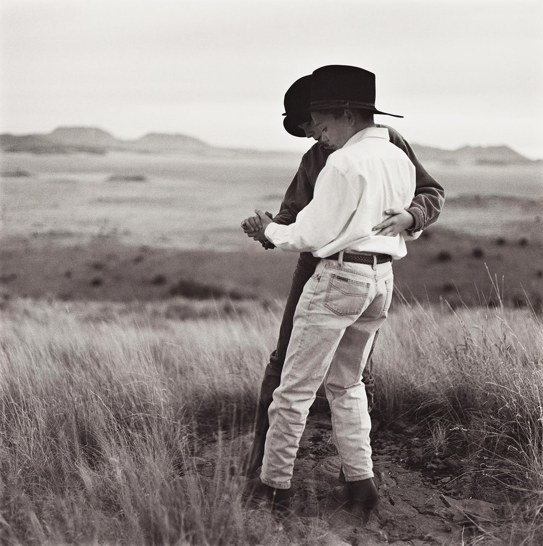 KEITH CARTER (1948- ) The Waltz.: KEITH CARTER (1948- ) The Waltz. Silver print, the image measuring 15¼ inches (38.7 cm.) square, the sheet 20x16 inches (50.8x40.6 cm.), with Carter's signature, title, date, and edition notation