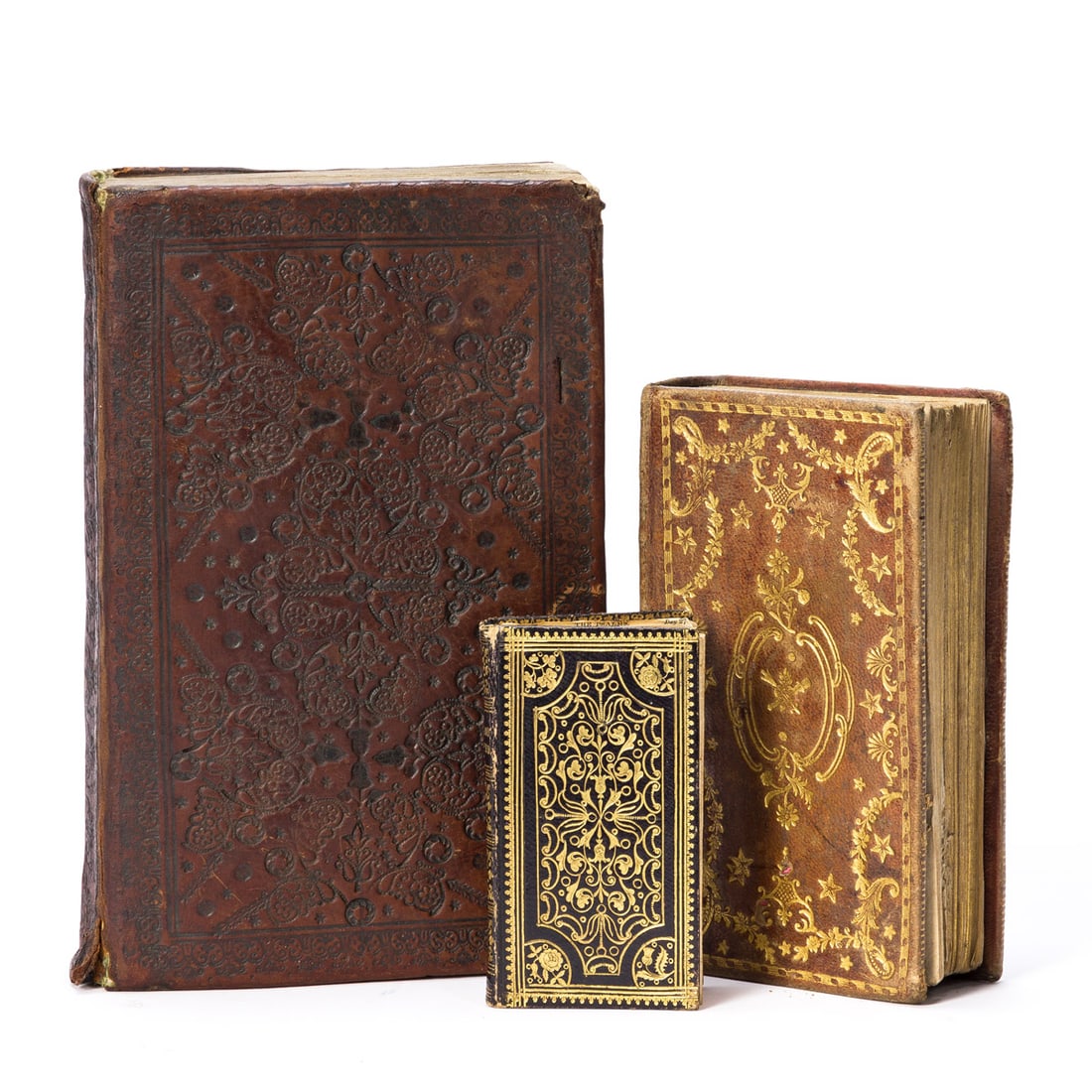 Decorative Bindings: Three Examples, 1633, 1802, & 1843. (1 of 4)