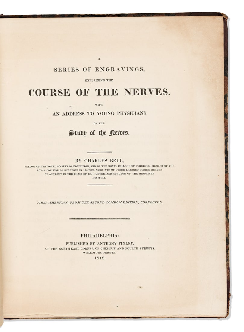 Bell, Charles (1774-1842) A Series of Engravings Explaining the Course of the Nerves. (1 of 2)