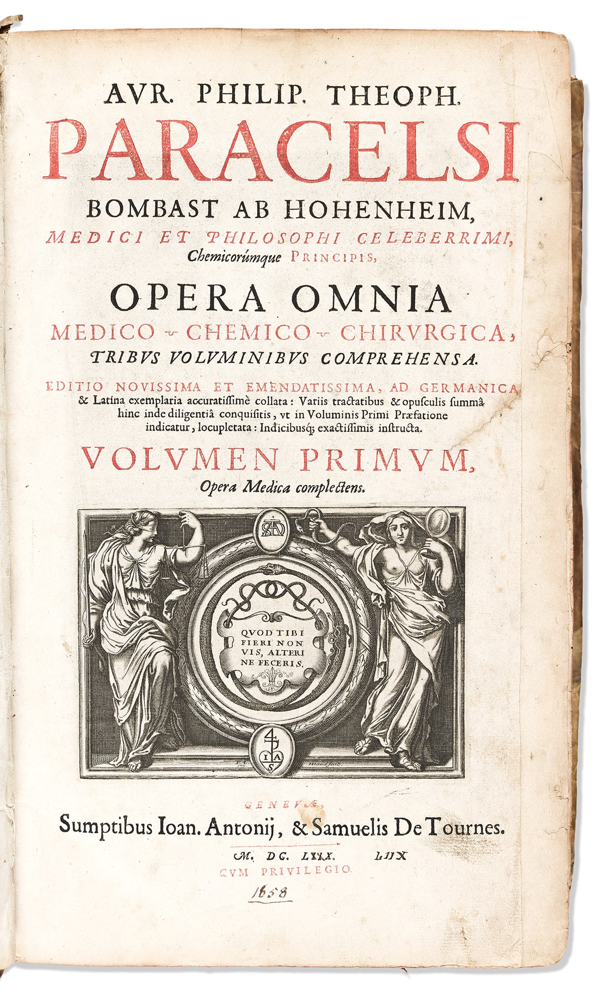 Paracelsus (1493-1541) Opera Omnia. (1 of 2)