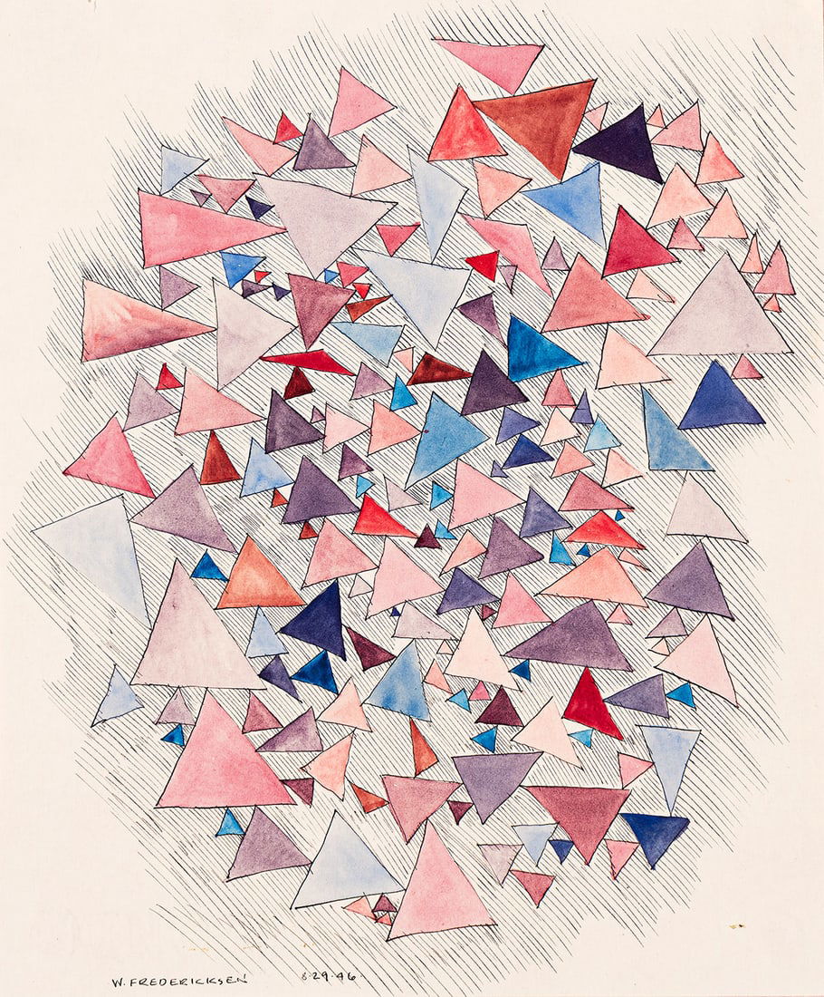 WILLIAM FREDERICKSEN Two works on paper. (1 of 2)