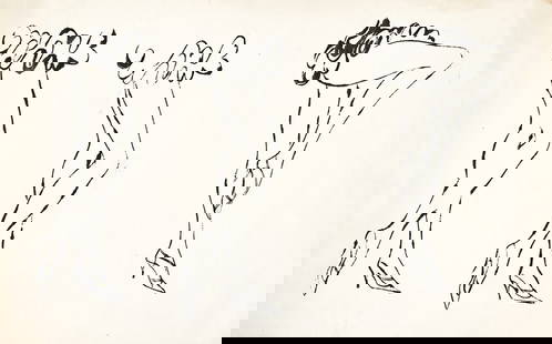 ANDY WARHOL Legs.: ANDY WARHOL Legs. Brush and ink on cream wove paper, circa 1958. 360x575 mm; 14x22 inches.Provenance: Acquired directly from the artist by Henry Wolf, New York, art director of Esquire, Harper's Bazaa
