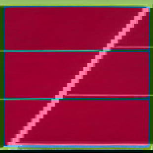 DAN WALSH Zone.: DAN WALSH Zone. Acrylic on canvas, 2003. 1220x1220 mm; 48x48 inches. Signed and dated in pencil, verso and signed, dated, and titled in ink on the stretcher, verso. Provenance: Private collection, New