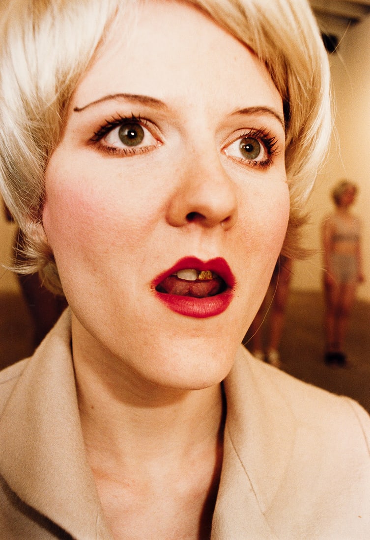 VANESSA BEECROFT VB 1,1996, Deitch Projects, New York (Woman's Face).: VANESSA BEECROFT VB 1,1996, Deitch Projects, New York (Woman's Face). Chromogenic print on Kodak Professional paper, 1996. 730x1036 mm; 28¾x40¾ inches (sheet), full margins. A detail from Be