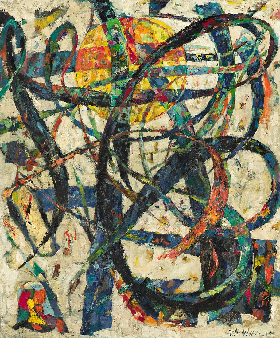 ABRAHAM RATTNER (1893 - 1978, AMERICAN) Untitled. (1 of 1)