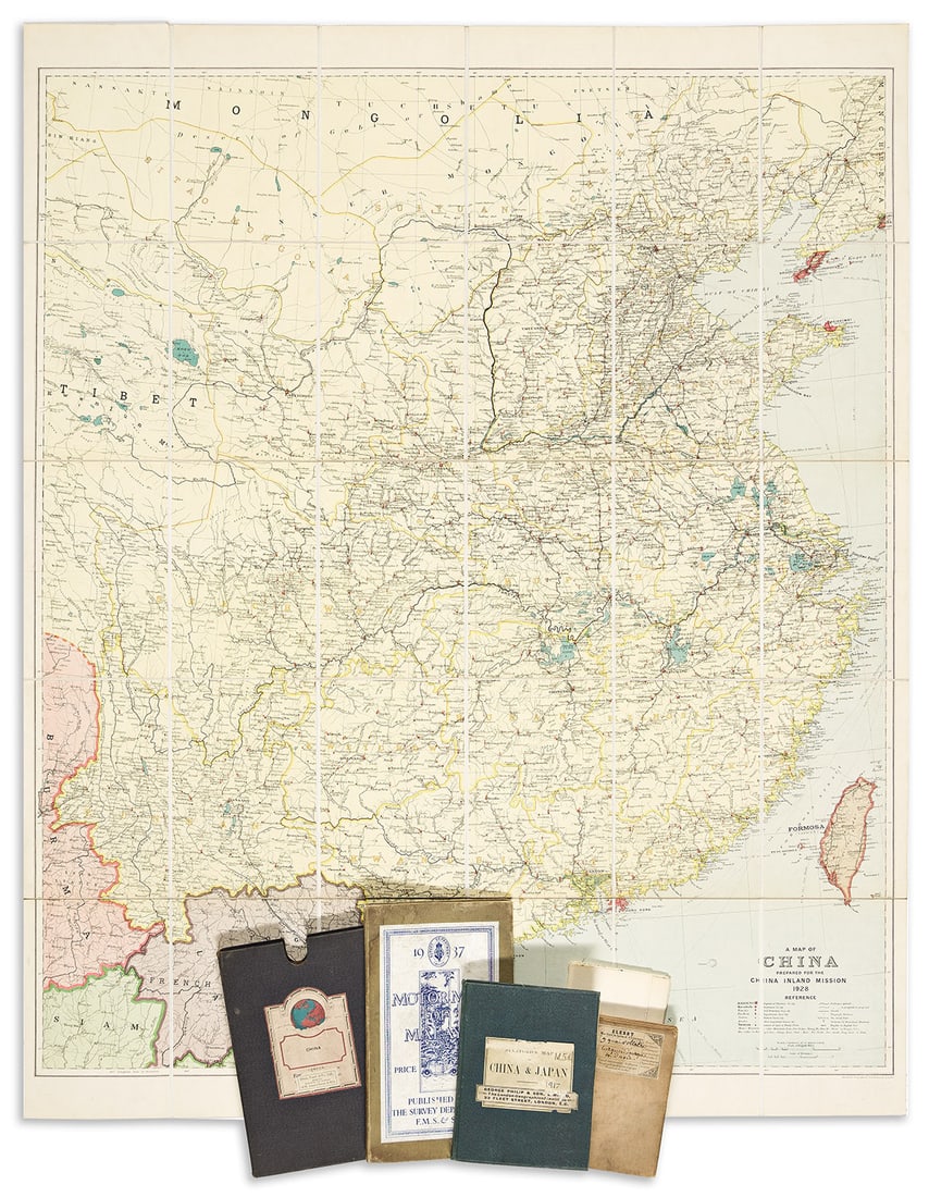 (CASE MAPS.) Group of 9 nineteenth-and-early-twentieth-century engraved or lithographed case maps of (1 of 2)