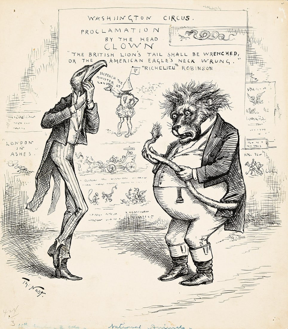 THOMAS NAST "National Animals." (1 of 1)