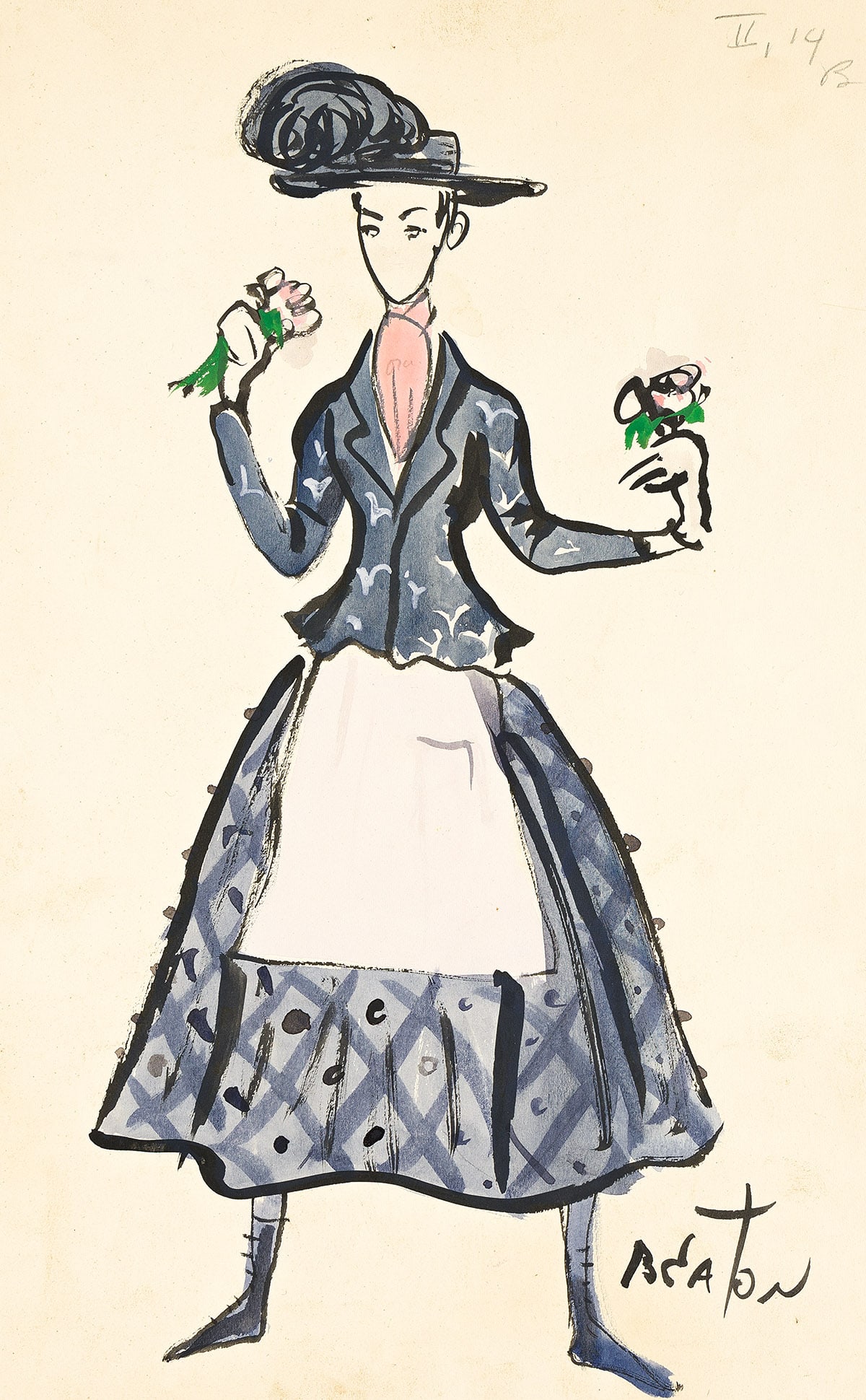 CECIL BEATON Julie Andrews as Eliza Doolittle. (1 of 2)