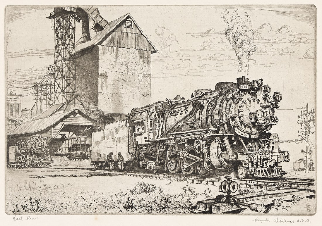 REYNOLD WEIDENAAR (1915-1985) Last Run. (1 of 1)