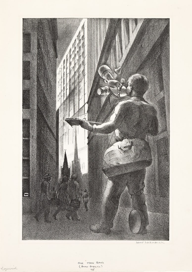 LOUIS LOZOWICK (1892-1973) One Man Band (Blow Gabriel). (1 of 1)