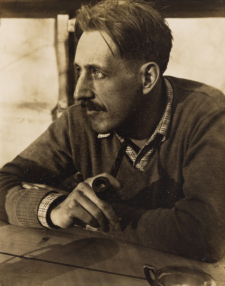 MAX YAVNO (1911-1985) A suite with two portraits of artist Wallace Putnam (1899-1989) and one of: MAX YAVNO (1911-1985) A suite with two portraits of artist Wallace Putnam (1899-1989) and one of photographer Consuelo Kanaga (1894-1978). Silver contact prints, the images measuring 4¾x3¾ i