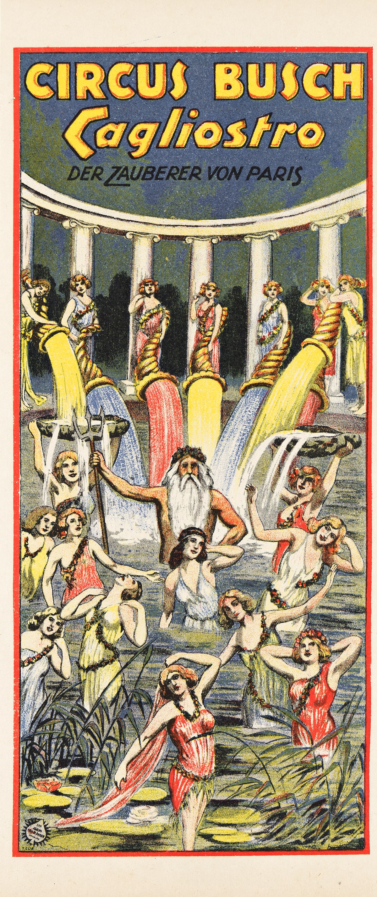 DESIGNER UNKNOWN [CIRCUS BUSCH]. Group of 5 small format posters. Circa 1926. (1 of 1)