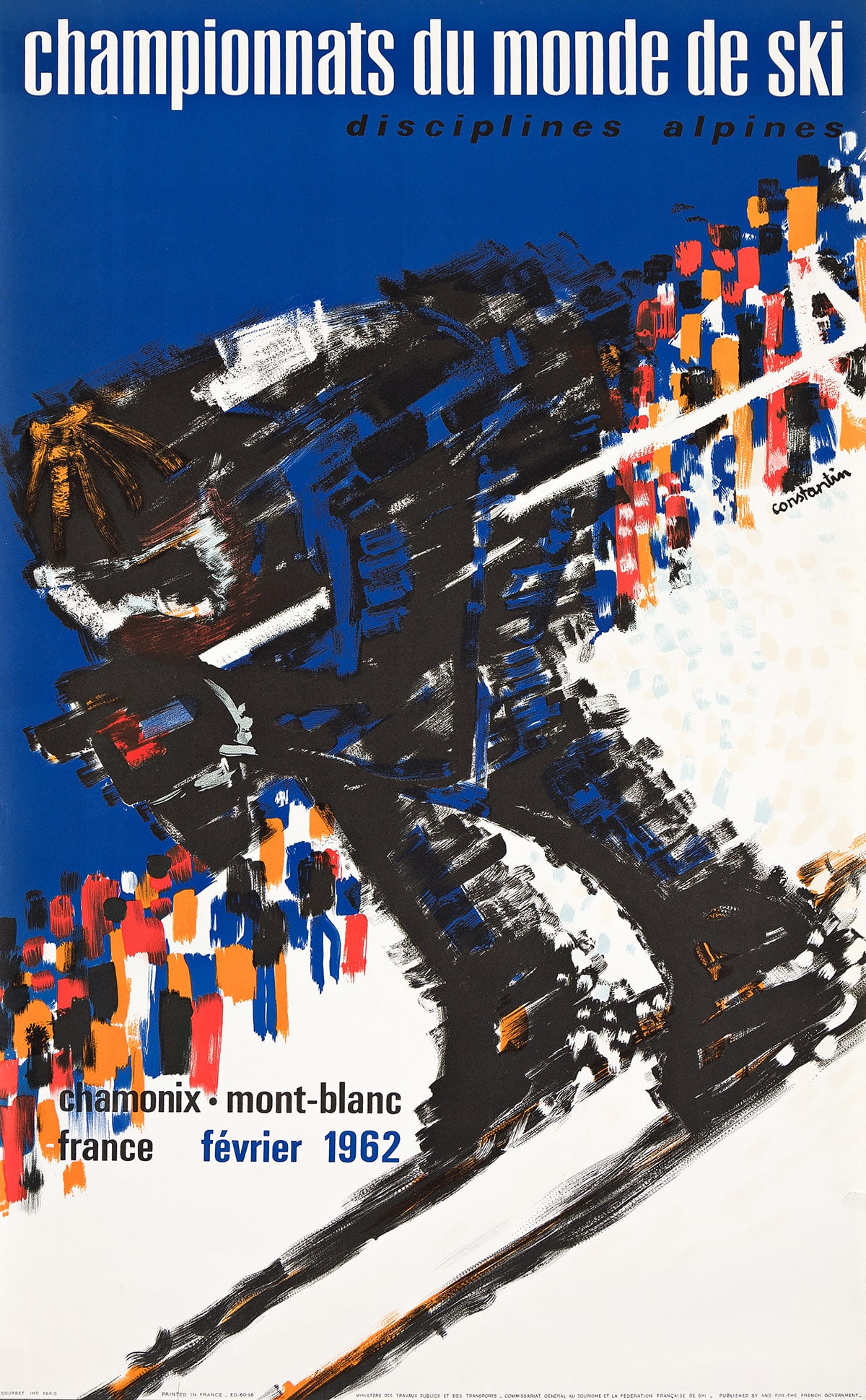 VARIOUS ARTISTS [SKI / WINTER OLYMPICS]. Group of 3 posters. 1962-1968. (1 of 1)