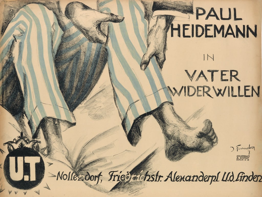 JOSEF FENNEKER (1895-1956) PAUL HEIDEMANN IN VATER WIDER WILLEN. 1918. (1 of 1)