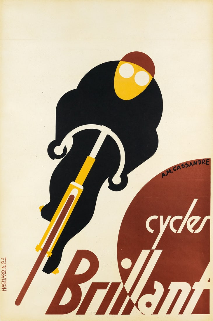 ADOLPHE MOURON CASSANDRE (1901-1968) CYCLES BRILLANT. 1925. (1 of 1)