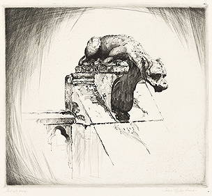 JOHN TAYLOR ARMS Three etchings from the Gargoyle Series. (1 of 3)
