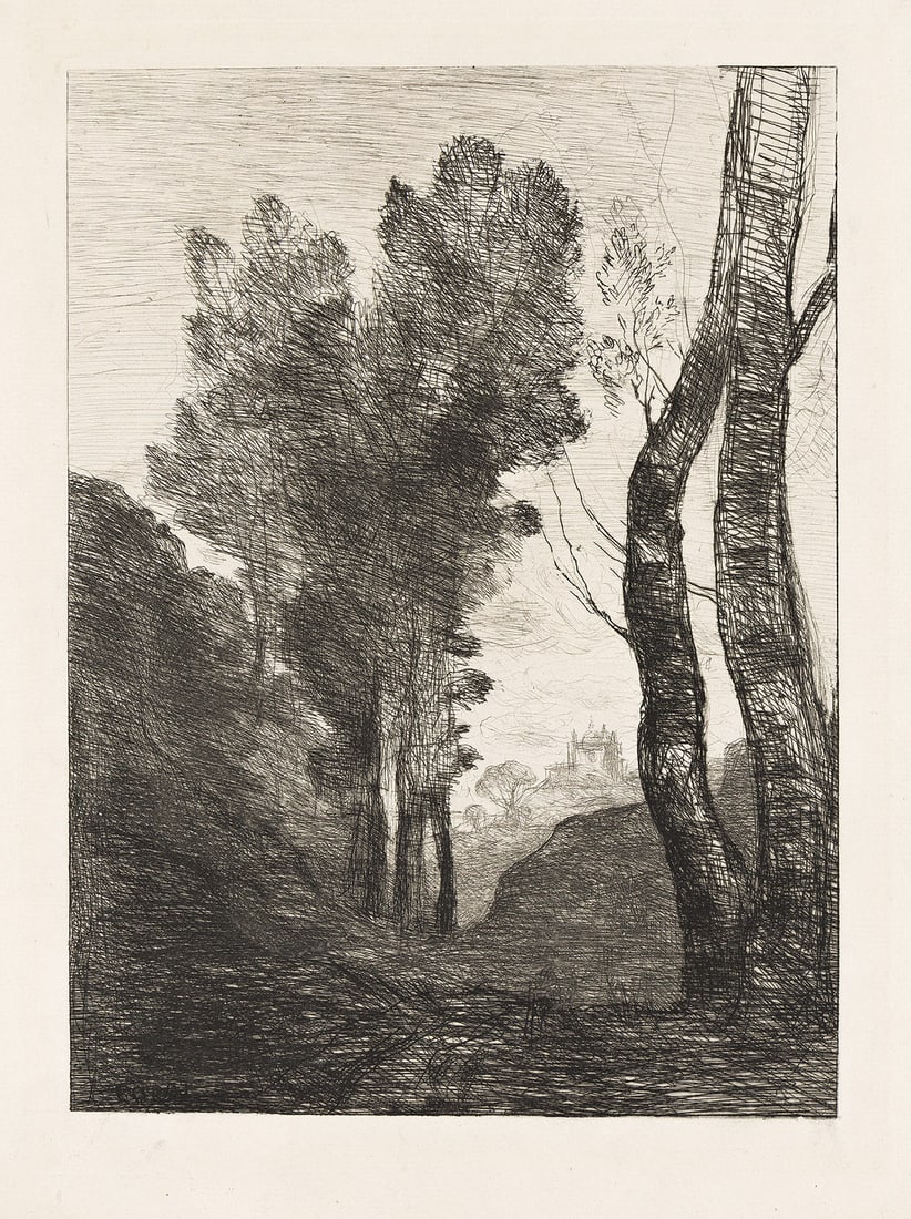 JEAN-BAPTISTE-CAMILLE COROT Environs de Rome. (1 of 1)