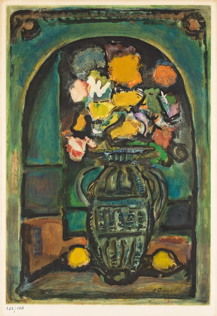 GEORGES ROUAULT Fleurs Décoratifs. (1 of 1)