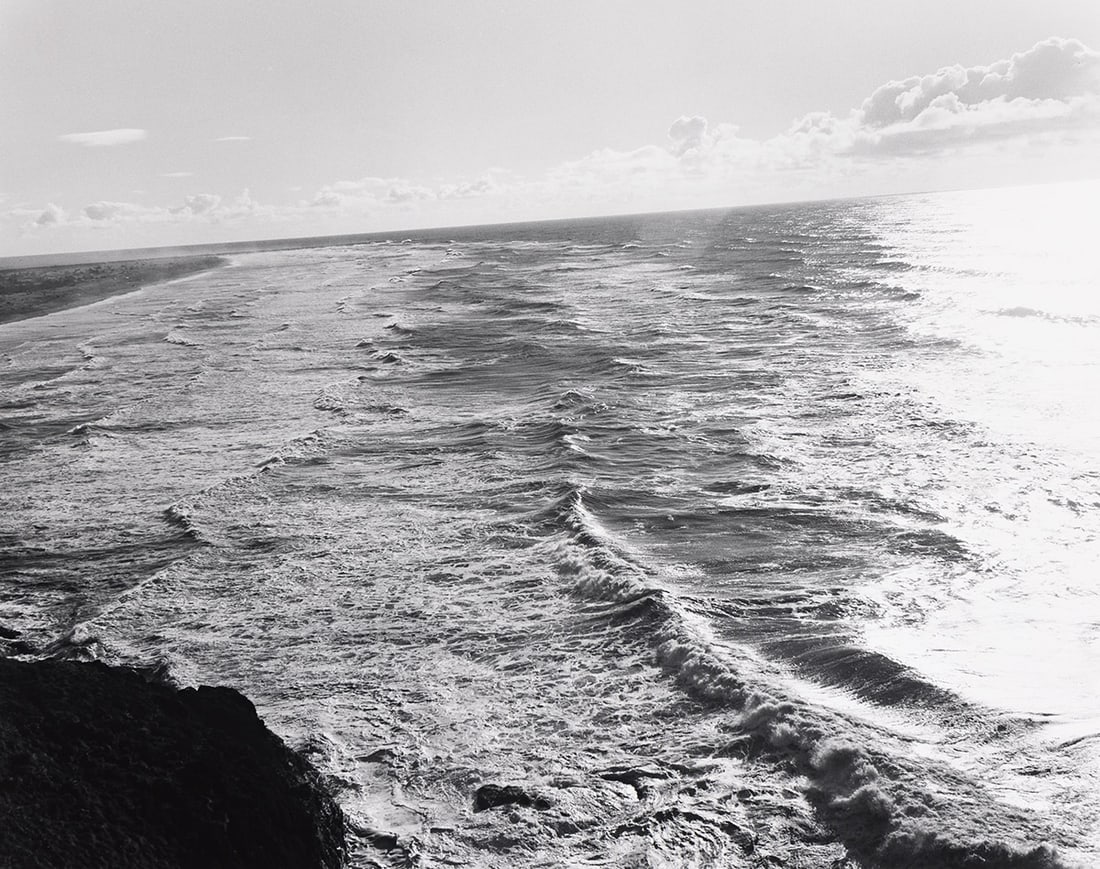 ROBERT ADAMS (1937- ) Winter, Southwest from North Head, Washington.: ROBERT ADAMS (1937- ) Winter, Southwest from North Head, Washington. Silver print, the image measuring 14⅜x18⅛ inches (36.5x46 cm.), the sheet 16x20 inches (40.6x50.8 cm.), with Adams' sig
