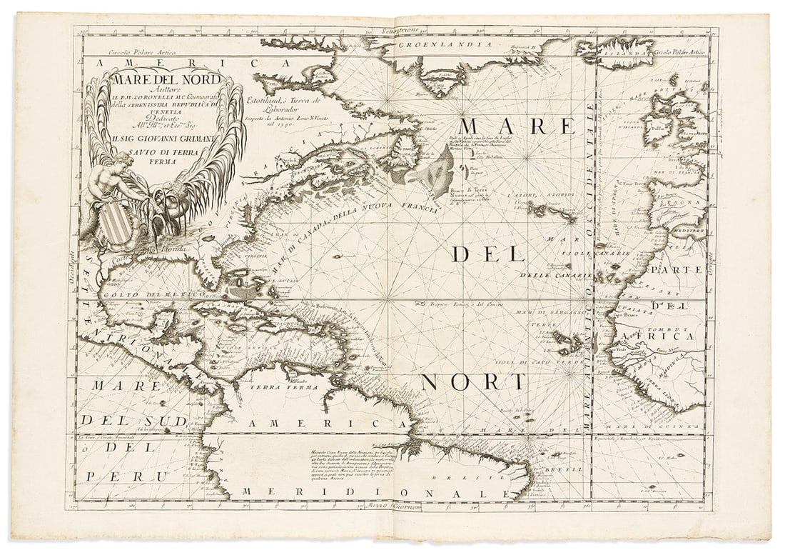 (ATLANTIC.) Vincenzo Coronelli. Mare del Nord. (1 of 1)