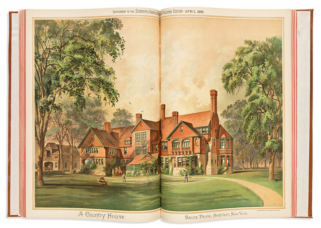 (ARCHITECTURE.) Scientific American. Architects and Builders Edition, Volumes 1-6. (1 of 2)