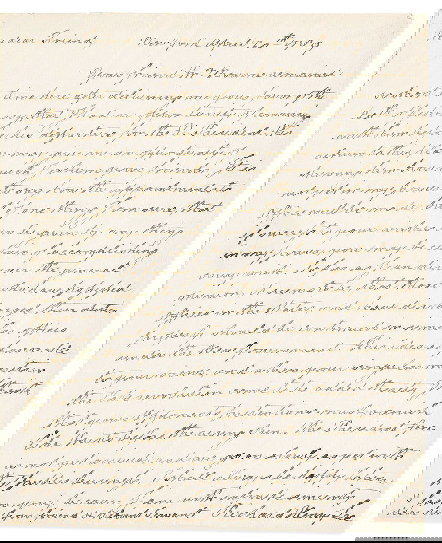 LEE, RICHARD HENRY. Autograph Letter Signed, as Senator, to Boston Customs Officer James Lovell ("My (1 of 1)