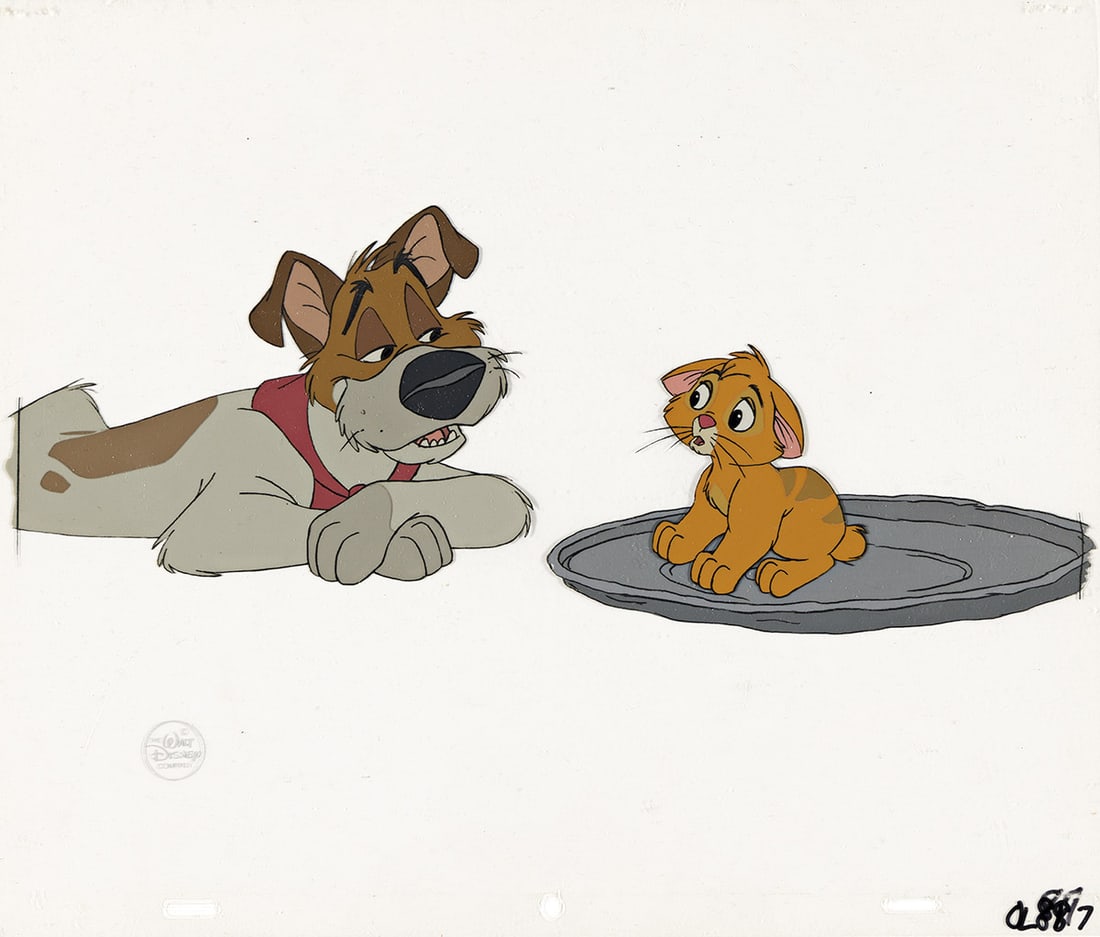 DISNEY STUDIOS Dodger and Oliver. (1 of 4)