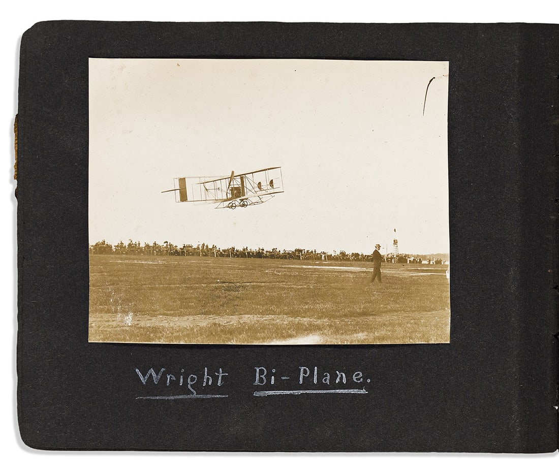 (AVIATION.) Photo album of the Harvard Boston Aero Meet, the first major aviation meet in the United (1 of 4)
