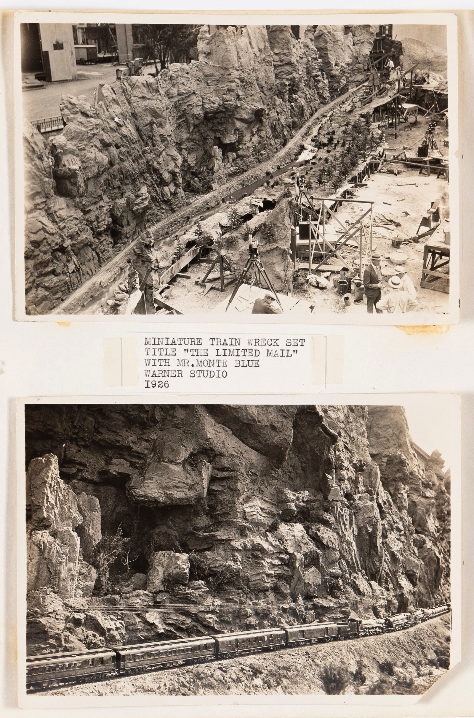 (FILM.) Albums of model-maker Barney Korn's 1920s miniature film sets, work for Howard Hughes, and (1 of 3)