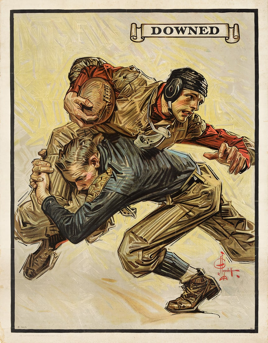 JOSEPH C. LEYENDECKER (1874-1951) DOWNED. 1909. (1 of 1)