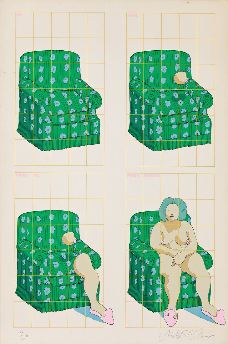 MILTON GLASER (1929-2020) PARIS REVIEW. 1970. (1 of 1)