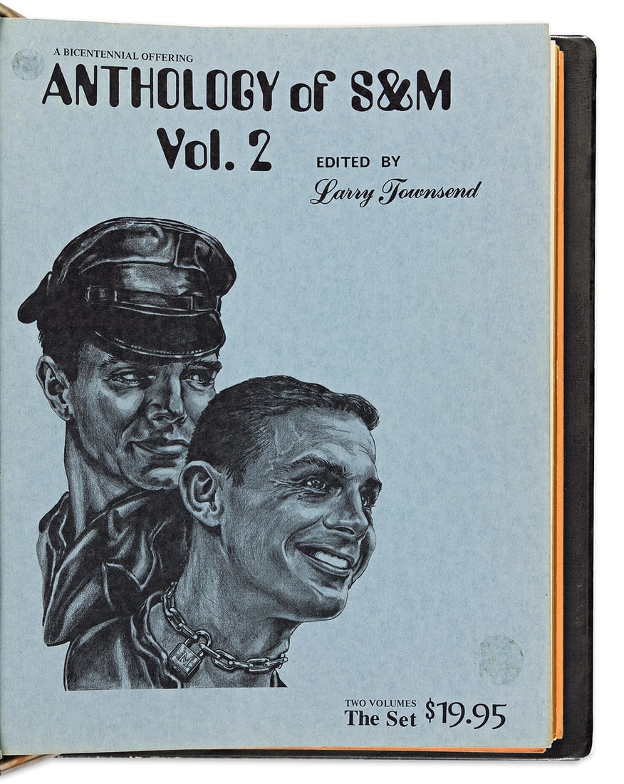 LARRY TOWNSEND (1930-2008) Large collection of BDSM works compiled or authored by the Drummer: LARRY TOWNSEND (1930-2008) Large collection of BDSM works compiled or authored by the Drummer magazine founder. Approximately 144 volumes, most of them about 280x210 mm; 11x8½ inches, with some d