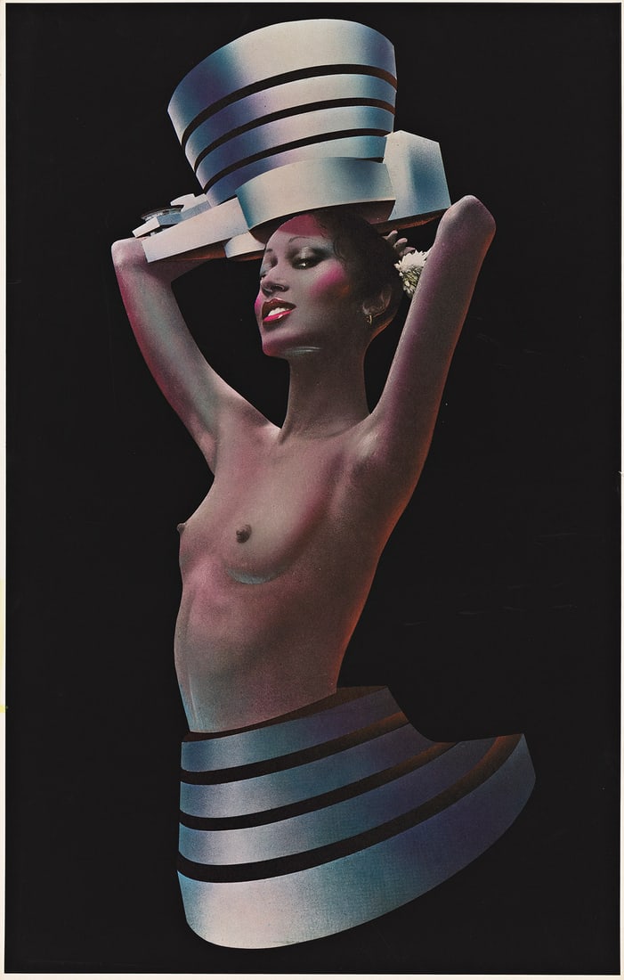 RICHARD BERNSTEIN (1939-2002) Muse (Pat Cleveland).: RICHARD BERNSTEIN (1939-2002) Muse (Pat Cleveland). Silkscreen on paper. 997x622 mm; 38½x24½ inches, full margins. Edition of 200. 1975. Provenance: the estate of the artist.