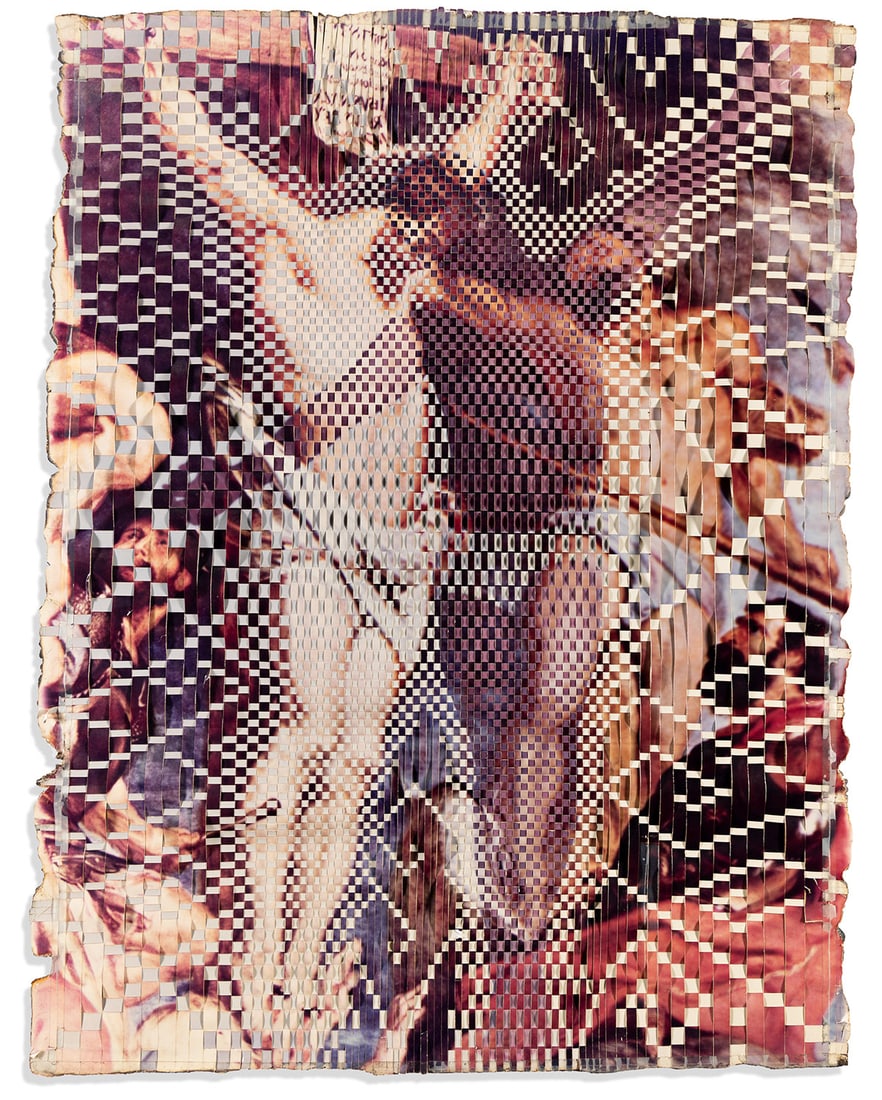 DINH Q. LÊ (1968-2024) Self Portrait #5 (Portraying a White God Series).: DINH Q. LÊ (1968-2024) Self Portrait #5 (Portraying a White God Series). Cut and woven chromogenic prints, mounted to cotton canvas. 990x749 mm; 39x29½ inches. 1989. Provenance: acquired fro