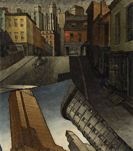 GLENN O. COLEMAN (1887-1932) Arrangement.: GLENN O. COLEMAN (1887-1932) Arrangement. Oil on canvas, 1927. 600x525 mm; 23x20 inches. Signed lower right, and signed and dated in ink, verso. Provenance Downtown Gallery, New York. Whitn