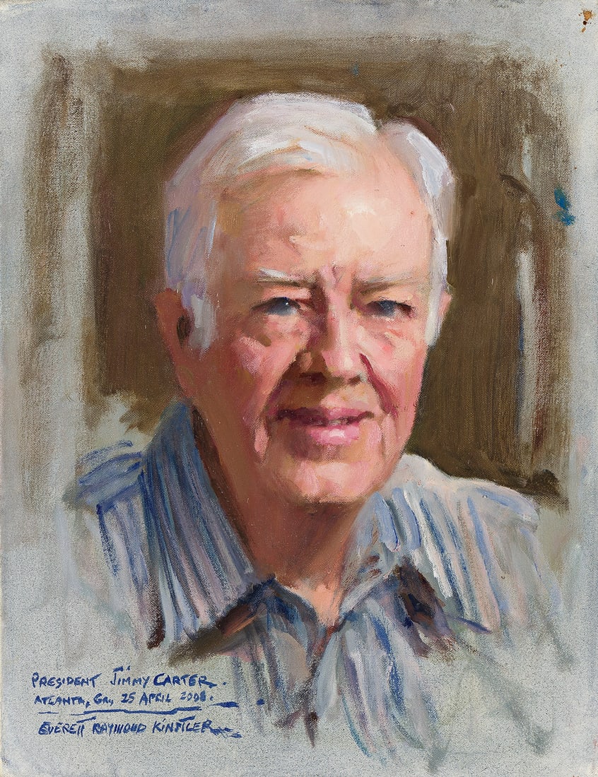 EVERETT RAYMOND KINSTLER (1926-2019) Portrait of President Jimmy Carter. (1 of 1)