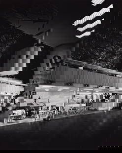 EZRA STOLLER (1915-2004) A pair of photographs of the Finnish Pavilion, New York World's Fair. 1939;: EZRA STOLLER (1915-2004) A pair of photographs of the Finnish Pavilion, New York World's Fair. 1939; printed 1990s. Together, 2 silver prints, the images measuring 33¾x27 cm, 13¼x10⅝ i