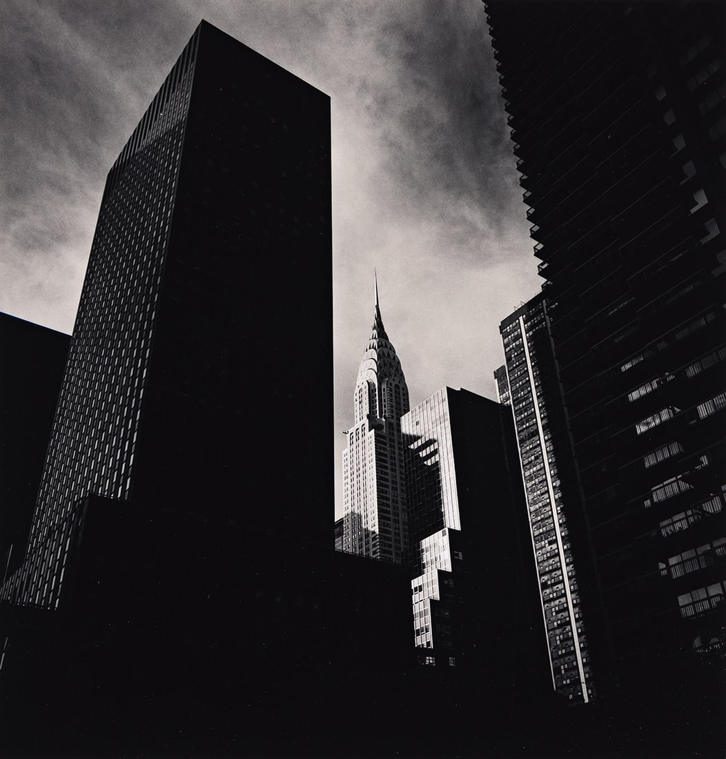 MICHAEL KENNA (1953- ) Chrysler Building. 2000; printed 2007.: MICHAEL KENNA (1953- ) Chrysler Building. 2000; printed 2007. Silver print, the image measuring 20½x19¾ cm, 8⅛x7¾ inches, the mount 50¾x40¼ cm, 20x16 inches; with Kenna'