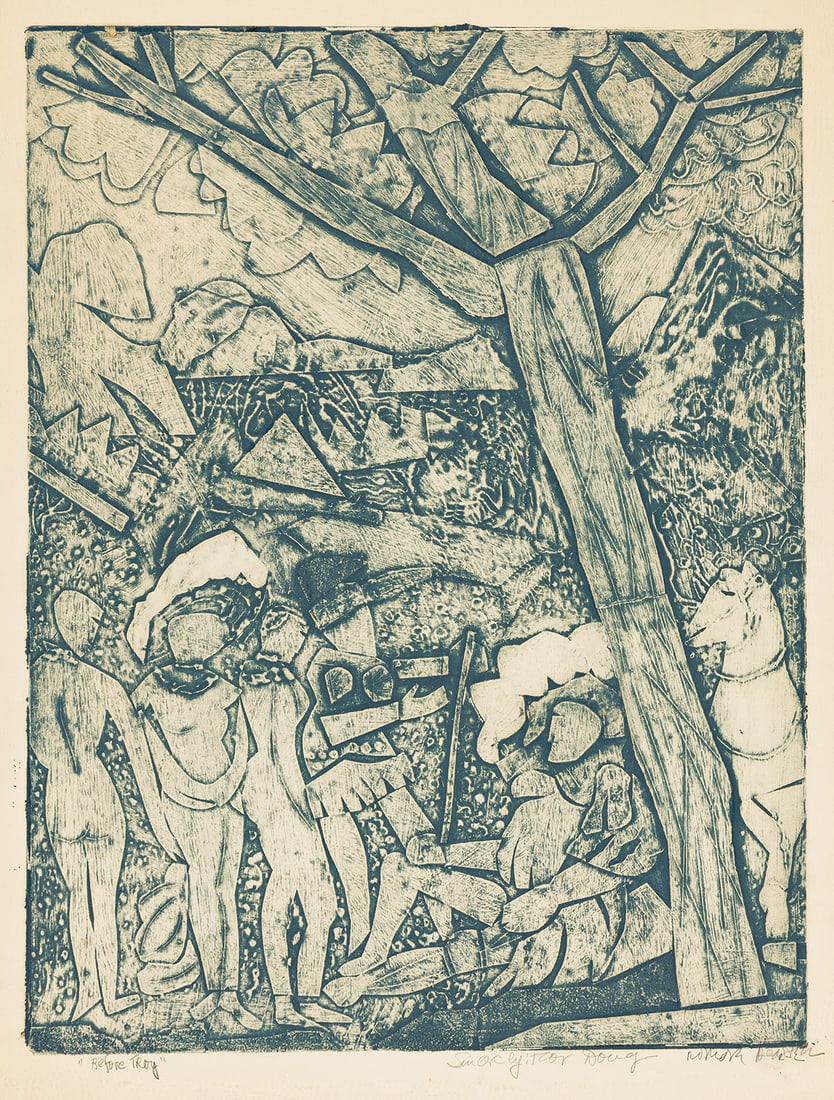 ROMARE BEARDEN (1911 - 1988) Before Troy. (1 of 1)