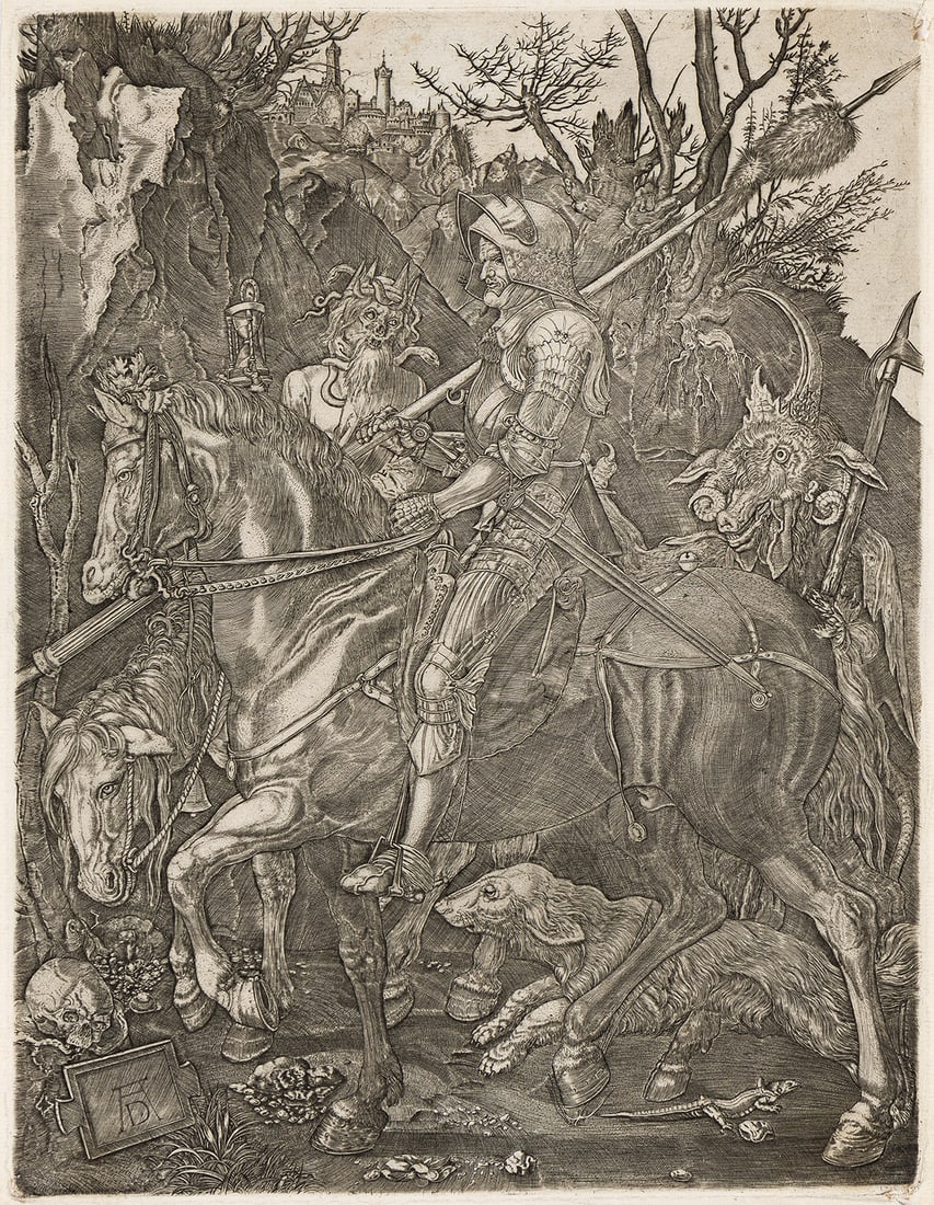 ALBRECHT DÜRER (AFTER) Knight, Death and the Devil. (1 of 1)
