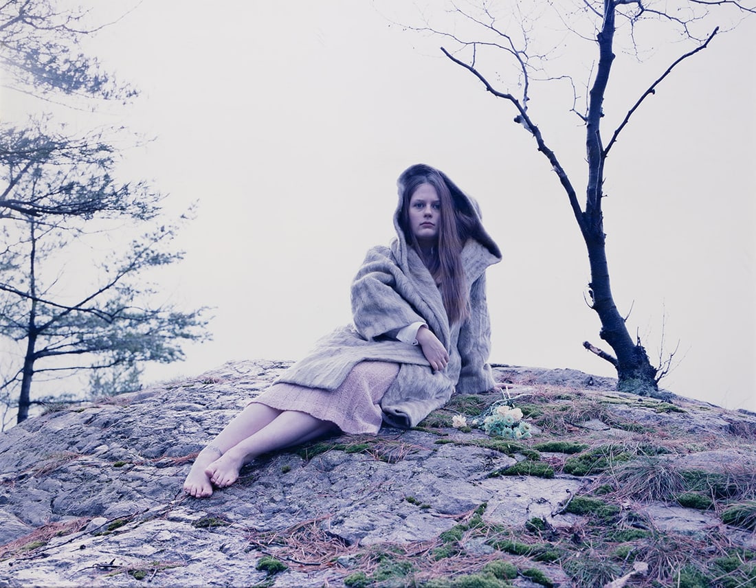 KATY GRANNAN (1969- ) Kathy, Bird Sanctuary (gravesite), Chatham NY. 2003.: KATY GRANNAN (1969- ) Kathy, Bird Sanctuary (gravesite), Chatham NY. 2003. Chromogenic print, the image measuring 47⅛x59¼ inches (119.7x150.5 cm.), mounted on Sintra, with Grannan's signatu