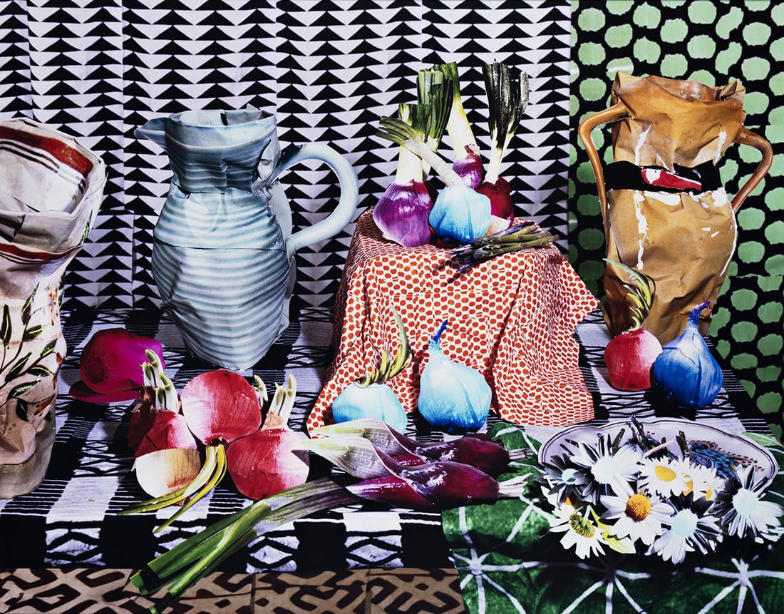 DANIEL GORDON (1980- ) Spring Onions. 2012.: DANIEL GORDON (1980- ) Spring Onions. 2012. Chromogenic print, the image measuring 50x60 inches (127x152.4 cm.), flush mounted, with Gordon's signature in ink on a label, and a Wallspace Gallery typed