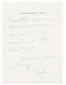 (ENTERTAINERS.) DAVIS, BETTE. Autograph Letter Signed, "Bette," to Joan Crawford ("Dear Joan")