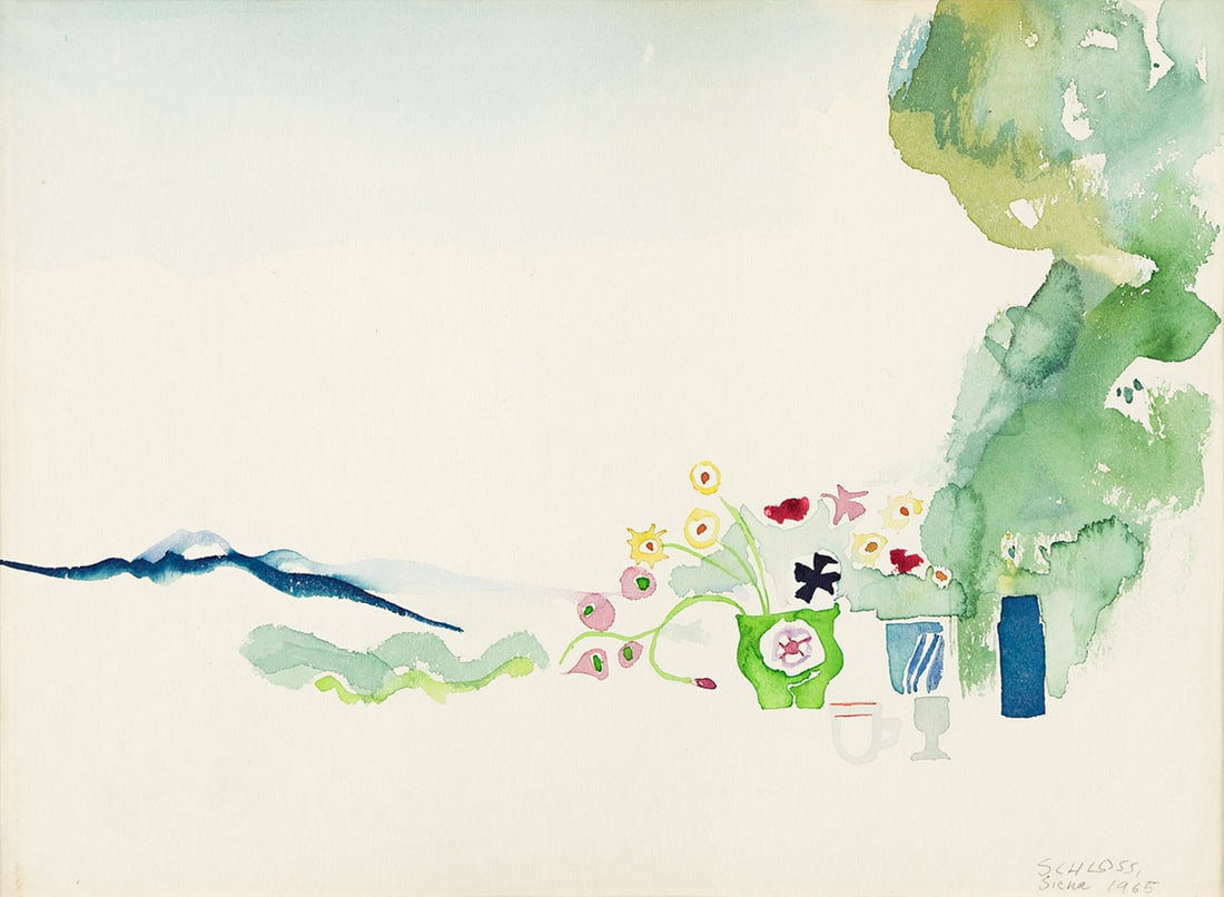 EDITH SCHLOSS (1919 - 2011, AMERICAN) Monte Amiata. (1 of 1)