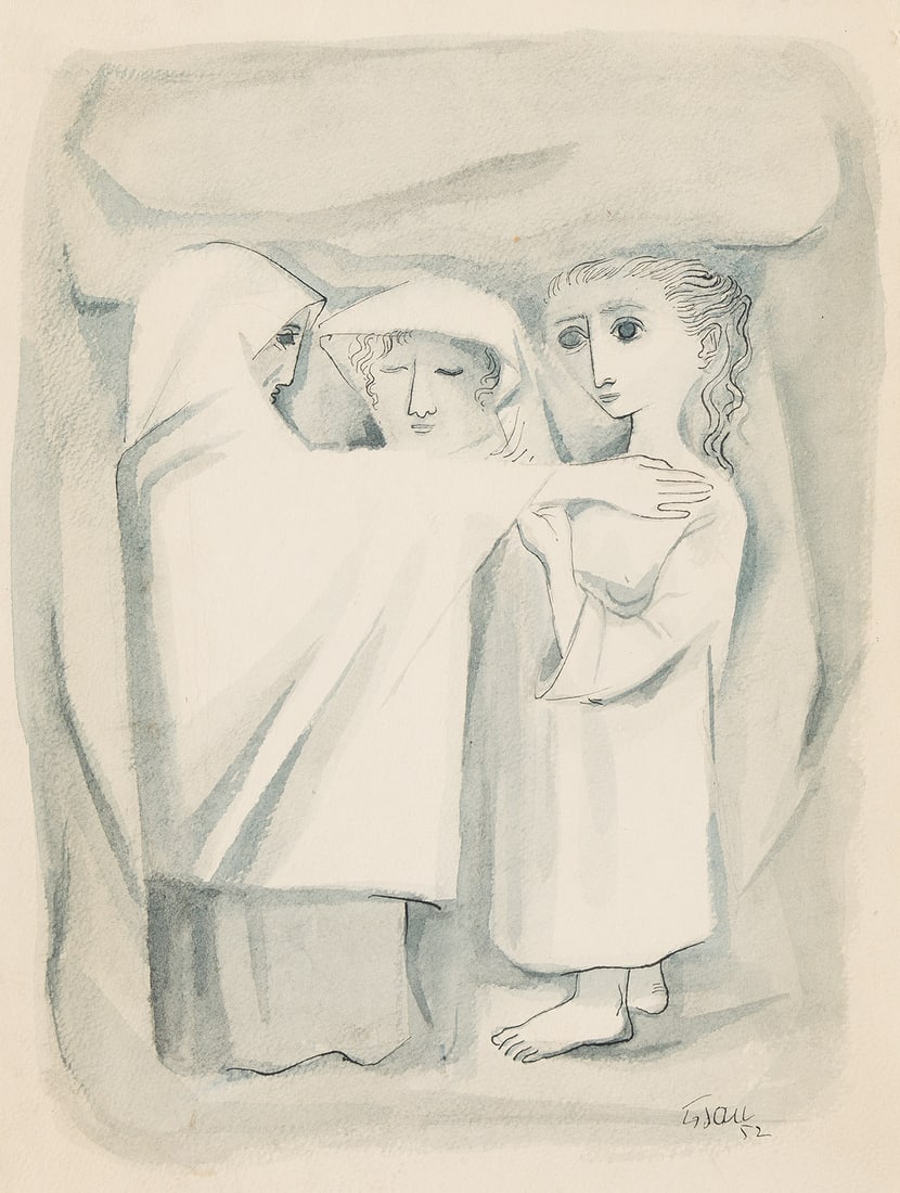 ENRIQUE GRAU (1920 - 2004, COLOMBIAN) Three Women. (1 of 1)