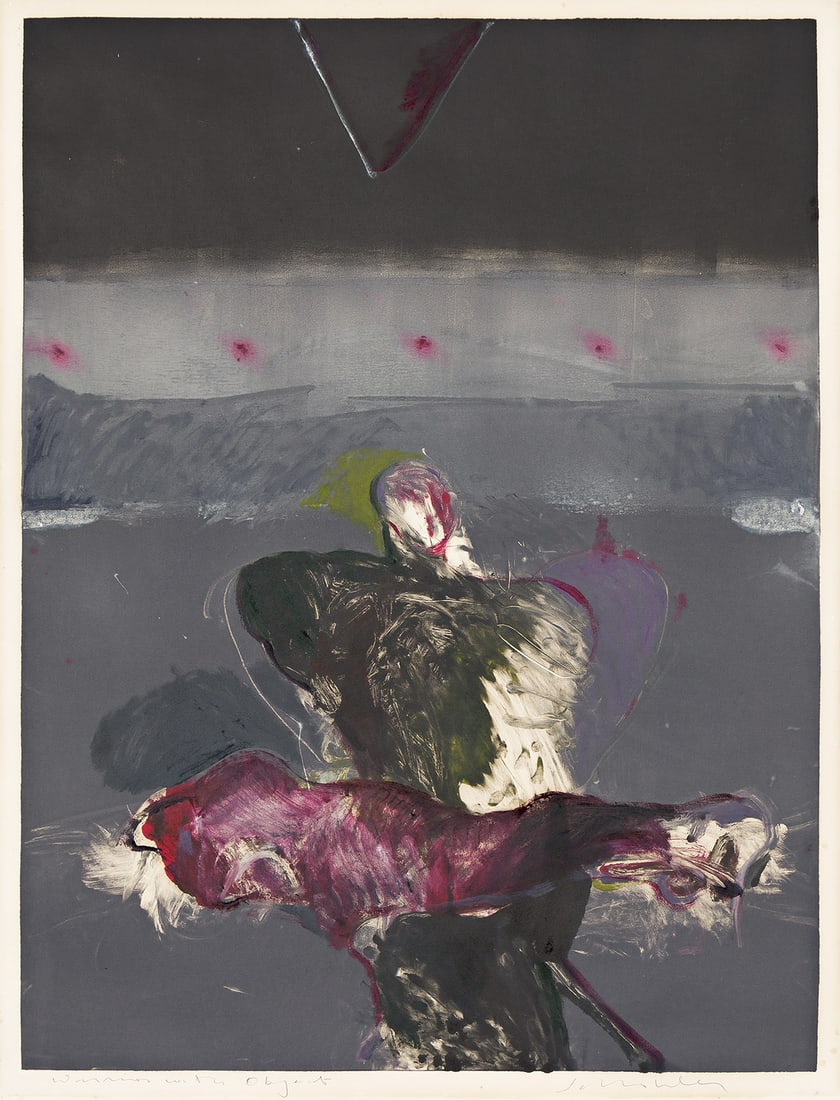 FRITZ SCHOLDER (1937 - 2005) Warrior with Object. (1 of 1)
