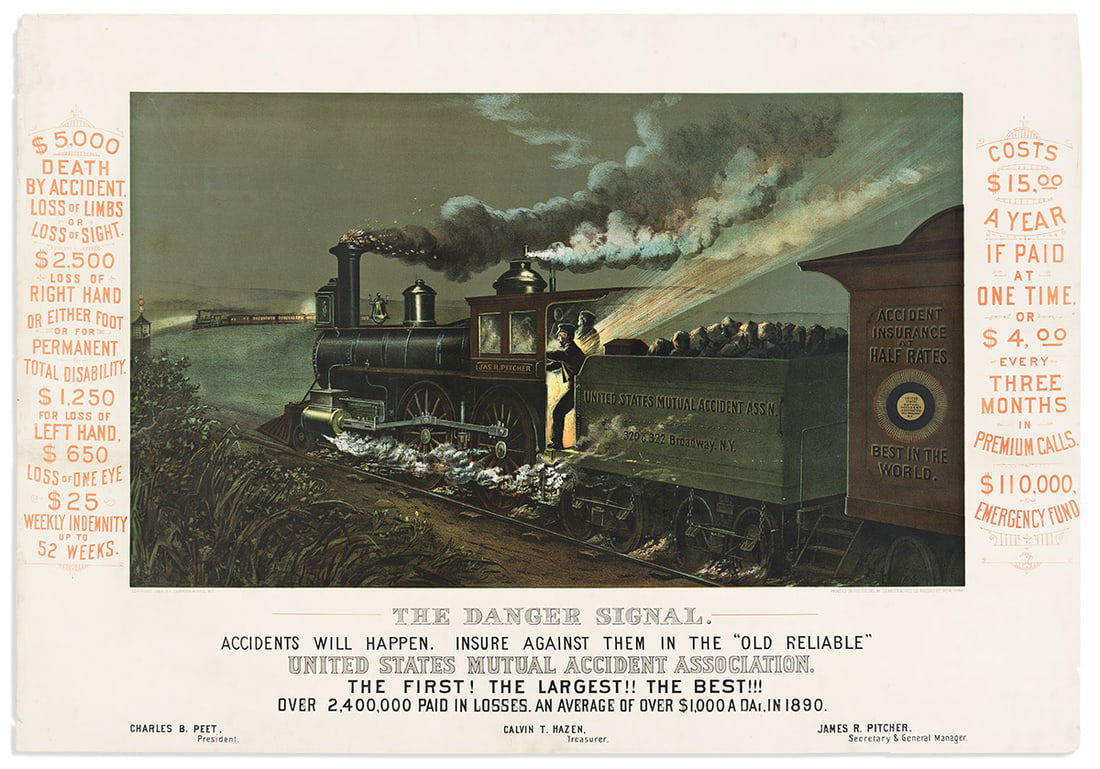 CURRIER & IVES. The Danger Signal. (1 of 1)