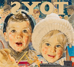 SPENCER DOUGLASS CROCKWELL (1904-1968) "Christmas Club - Merriest Way to Save!"